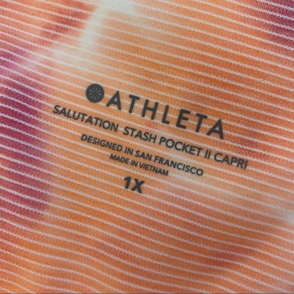Athleta salutation stash pocket 2 Capri 1X - Picture 7 of 8